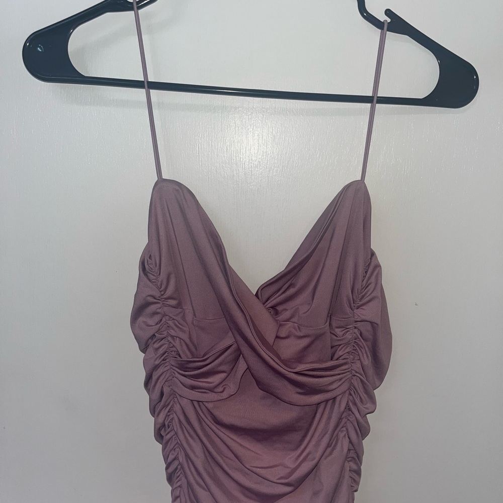 💕 OH POLLY LONG SHOT RUCHED BODYCON MIDI DRESS 💕 - Picture 6 of 11